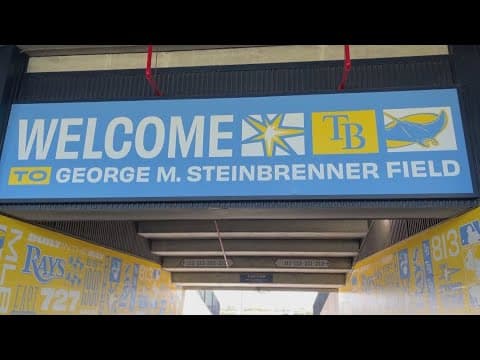 Tampa Bay Rays set for first pitch Friday afternoon for Opening Day at temporary, new stadium