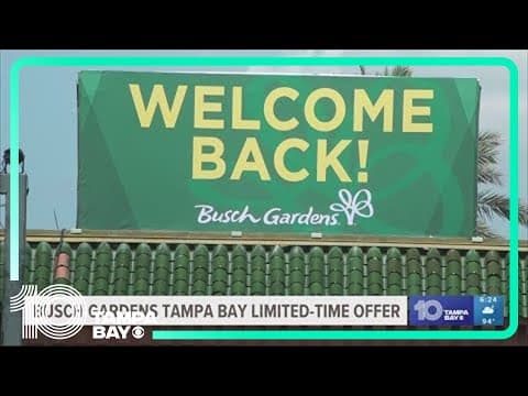 Busch Gardens launches deal for free park admission through end of the year