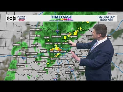DFW Weather: Latest timing for rain chances during Easter weekend