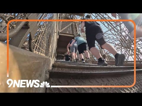 Paris Olympics: Tourists test their endurance by climbing Eiffel Tower