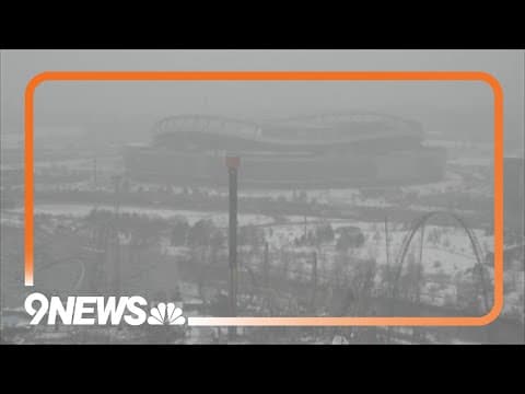 Snow Falling in Denver Metro Area: Winter Storm Conditions in Colorado
