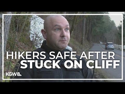 Hikers safe after being stuck on cliff in the gorge near Oneonta Trailhead