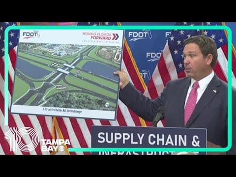 Gov. DeSantis says I-75 at Fruitville Road Initiative has broken ground ahead of schedule