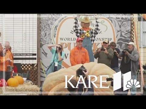 Minnesota man takes home top prize at World Championship Pumpkin Weigh-off