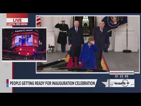 Presidents Biden and Trump climb into limousine to leave White House for Inauguration
