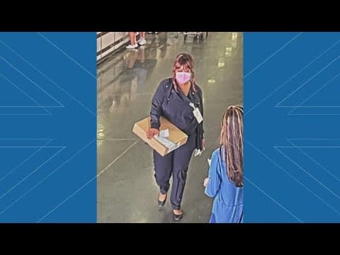 Woman posing as nurse wanted, accused of stealing from patients in hospital waiting rooms