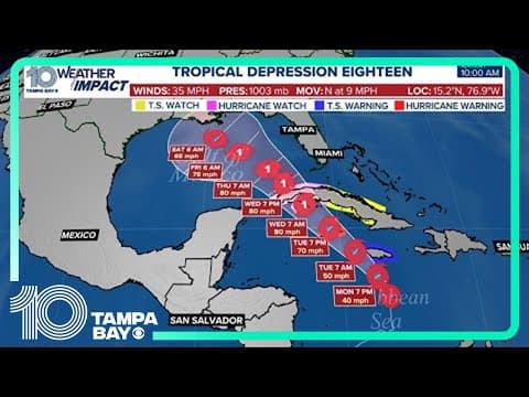 Tracking the Tropics: Tropical Storm Rafael forecast to form | Monday, Nov. 4 update
