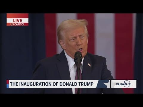 President Trump explains how he plans to bring down inflation during inauguration