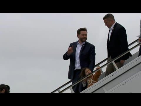 JD Vance arrives in West Palm Beach on Election Day