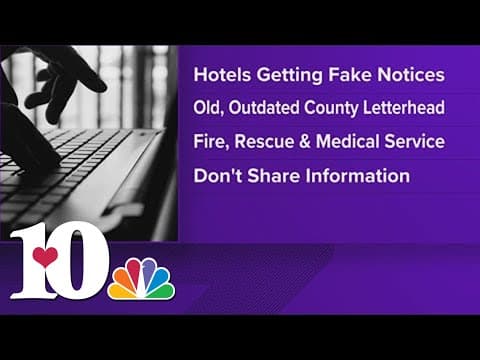 Scammers pretending to be Knox County officials, sending letters to hotels with outdated letterheads