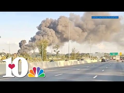 Chattanooga Fire Department and mutual aid respond to commercial fire at Camping World