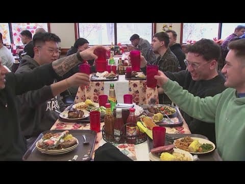 U.S. troops stationed overseas celebrate Thanksgiving
