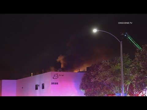Hazardous chemicals released to the atmosphere following fire at Oceanside business