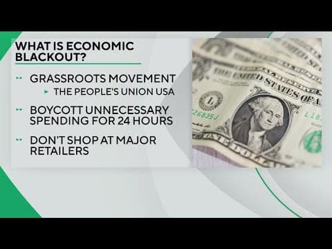 Spenders nationwide take part in 'economic blackout' to boycott corporations