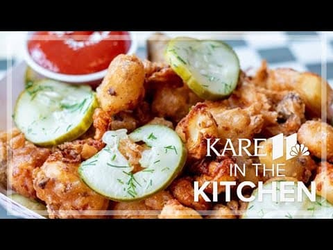 Stuffed cheese curds from Burger Dive on KARE in the Kitchen