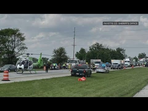 I-71 South in Fayette County reopens after 4-vehicle crash; multiple reported injuries