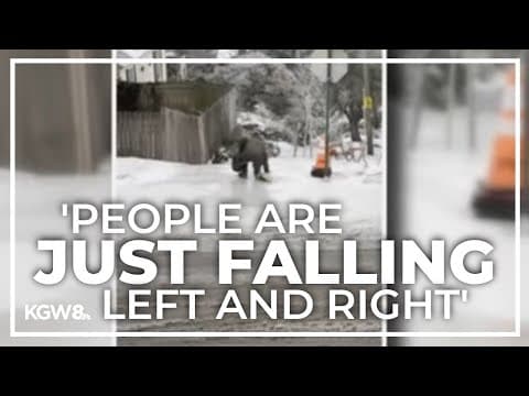 Multnomah County reports highest number of 'slip-and-fall' ER visits on single day since 2016