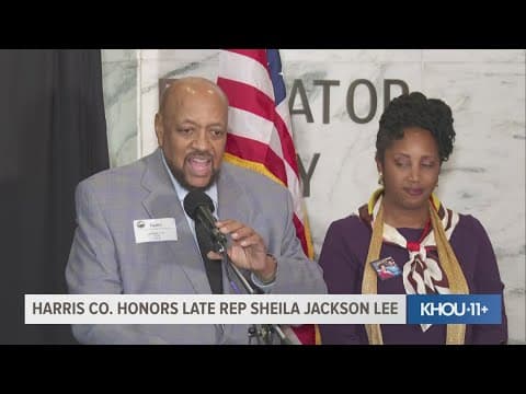 Harris County leaders, family rename downtown Houston building after late Rep. Sheila Jackson Lee