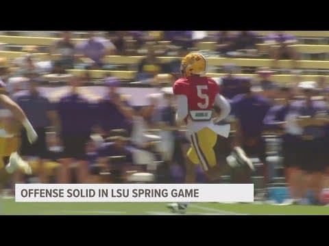 Jayden Daniels shines in LSU Football Spring Game