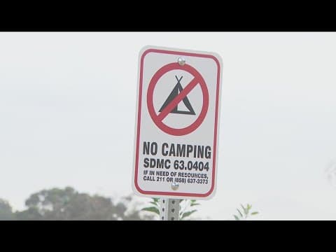 Numbers released on San Diego unsafe camping enforcement