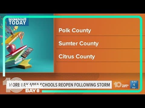 Schools in Polk, Sumter, and Citrus counties reopen
