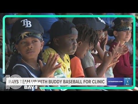 Rays team up with Buddy Baseball for clinic at Tropicana Field
