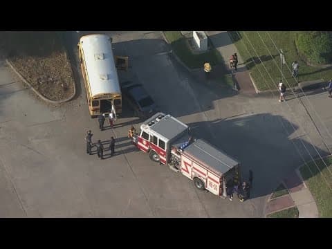 Fort Bend ISD bus involved in crash on Fondren