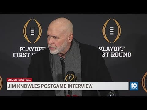 Jim Knowles postgame interview | Ohio State vs. Tennessee