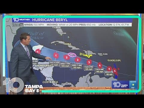 Tracking the Tropics: Hurricane Beryl makes landfall in the Caribbean