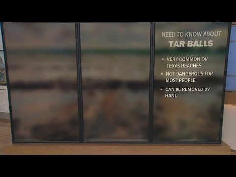 There's something else unusual washing up on Texas beaches: tar balls