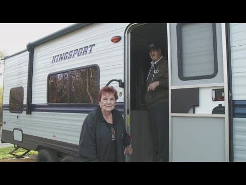 Couple loses 57-year-old home in tornado, now staying in temporary trailer