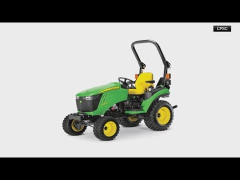 John Deere recalls almost 150,000 tractors due to crash hazard