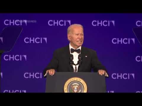 Biden champions his administration's efforts on migration at the Hispanic Caucus in DC