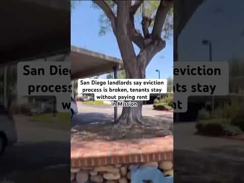 San Diego landlords struggle to get tenants out of homes after eviction. #news #tenantrights