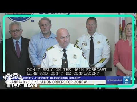 Hurricane Helene: Mandatory evacuation in place for Zone A in Hillsborough County