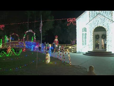 Families enjoy Christmas spirit at Lights at Heritage Park