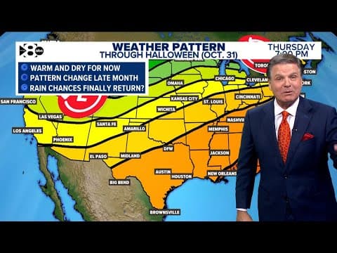 DFW Weather: Where's the rain in North Texas? A look at the warm fall we've had so far