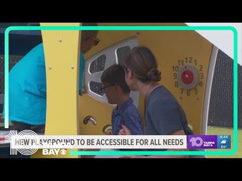 Pinellas County debuts 1st sensory therapeutic wheelchair accessible playground