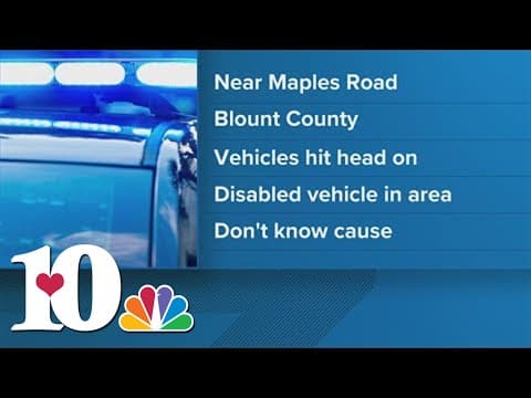 Officials: Driver dead after head-on crash on Chapman Highway at Maples Road