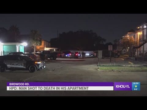Man shot to death in his apartment in southwest Houston