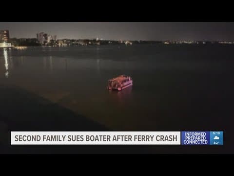 Second family files lawsuit in Clearwater ferry crash
