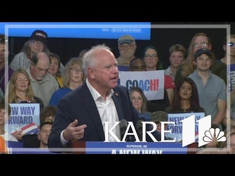 Gov. Walz holds rally in Superior, WI