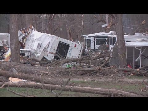 'My hometown was destroyed': Clean up efforts underway in Logan County after EF3 tornado