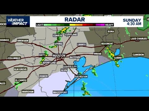 Live Houston radar: Scattered showers popping up around the Houston area