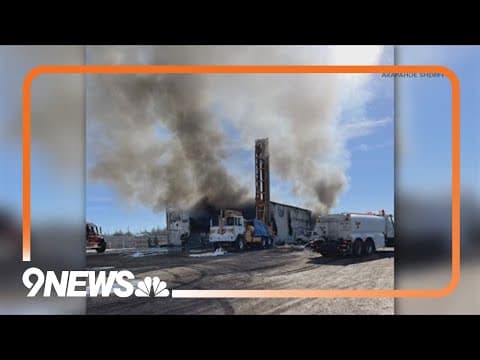 Evacuations ordered in Colorado town for large structure fire