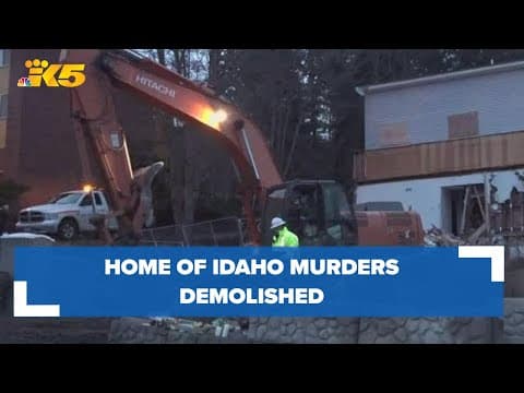 King Road home where Idaho students were killed demolished Thursday