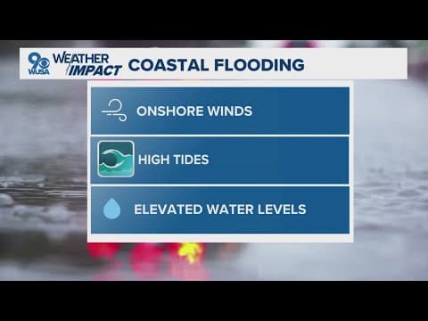 Coastal flood warning in effect for parts of the DMV