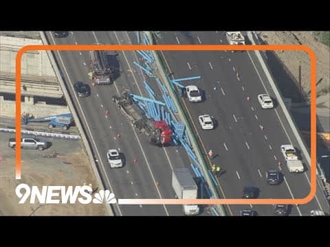 Semi crash impacting traffic on I-70 in Wheat Ridge