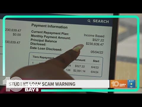 Student loan scam warnings