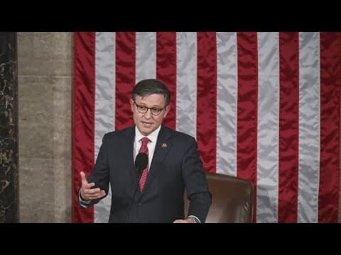 House Speaker Johnson pitches funding plan